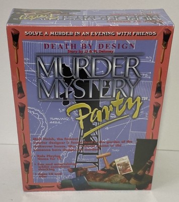 Murder Mystery Party DEATH BY DESIGN Rollenspiel BV Freizeit - NEU & VERSIEGELT