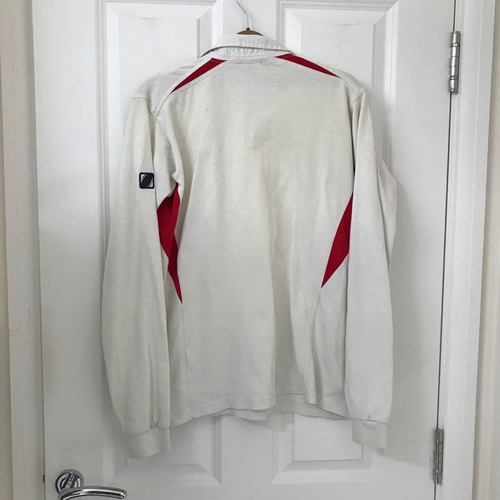 Vintage Nike England Home Rugby Polo Shirt XL White 2003 2005 Retro O2 - Picture 8 of 11