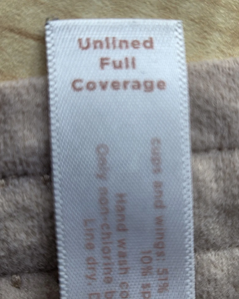 Cacique 38H Bra Unlined Full Coverage Beige Brown Underwire - Image 4 of 4