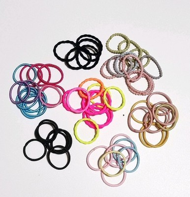 50Pcs small Hair Ties Elastics Ponytail Holders Elastic Bands For Girls baby Pet