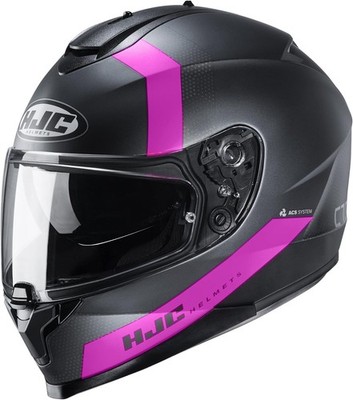 HJC Adult's C70 Eura Motorcycle Helmet Magenta Size XL - 0877-1338-07