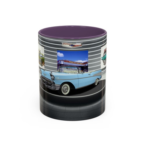 Taza y taza de café Chevy Muscle Car 1957 coche clásico TV publicidad promoción - Imagen 54 de 65