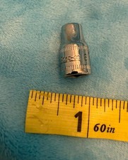 🇺🇸 Snap-on Tools USA TMM6 1/4" Drive 6 Point Metric 6mm Shallow Chrome Socket