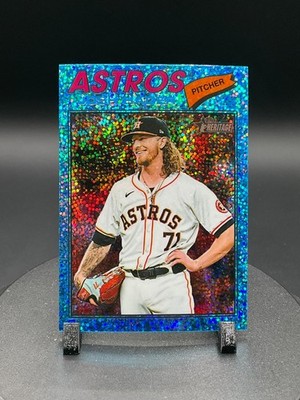 2026 Topps Heritage Chrome Blue Sparkle #9 Josh Hader, Houston