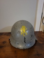 Spanish Civil War Era M1926 M26 Francoist Era Helmet w/ Stencil & Liner