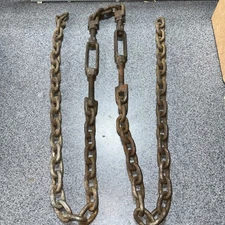 96” Tow Chain with Double (12”) Turnbuckles Chain Is 5/8”