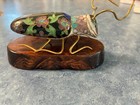 Cloissonne enamel beatle with wooden base — photo 8