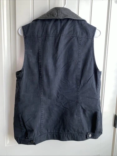 Kakadu Traders Australia Concealed Carry Canvas Vest leather trim mens S small image 5
