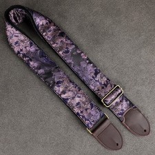 W1.97in Guitar Strap Thickened Fabric Universal Adjustable Leather Buckle