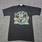 Vintage 90s Daytona Beach Bike Week Shirt Mens Small Black Harley Davidson 1991