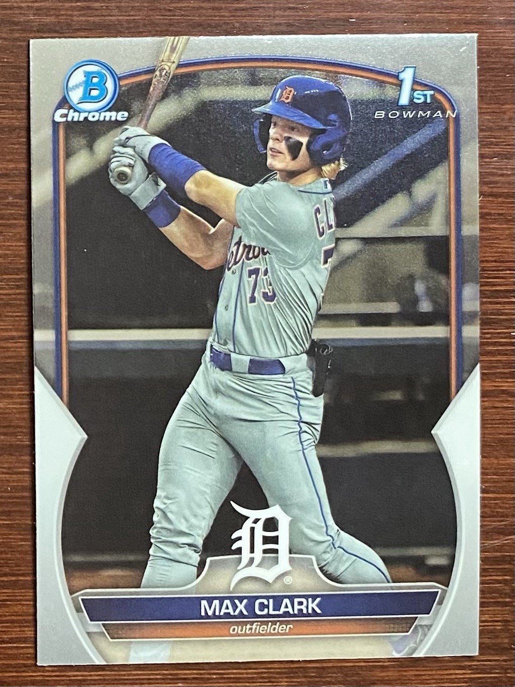 Max Clark 1st 2023 Bowman Draft Chrome Prospects #BDC-76 Detroit Tigers