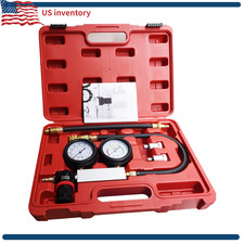 Cylinder Leak Down Tester And Compression Test Kit Dual Gauge Engine Cylinder L