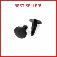 XMHF 100Pcs 4.7mm Hole Plastic Rivets Fastener Push Clips Black for Car Auto Fen