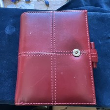 Vintage Filofax mini cross italian leather Burgundy