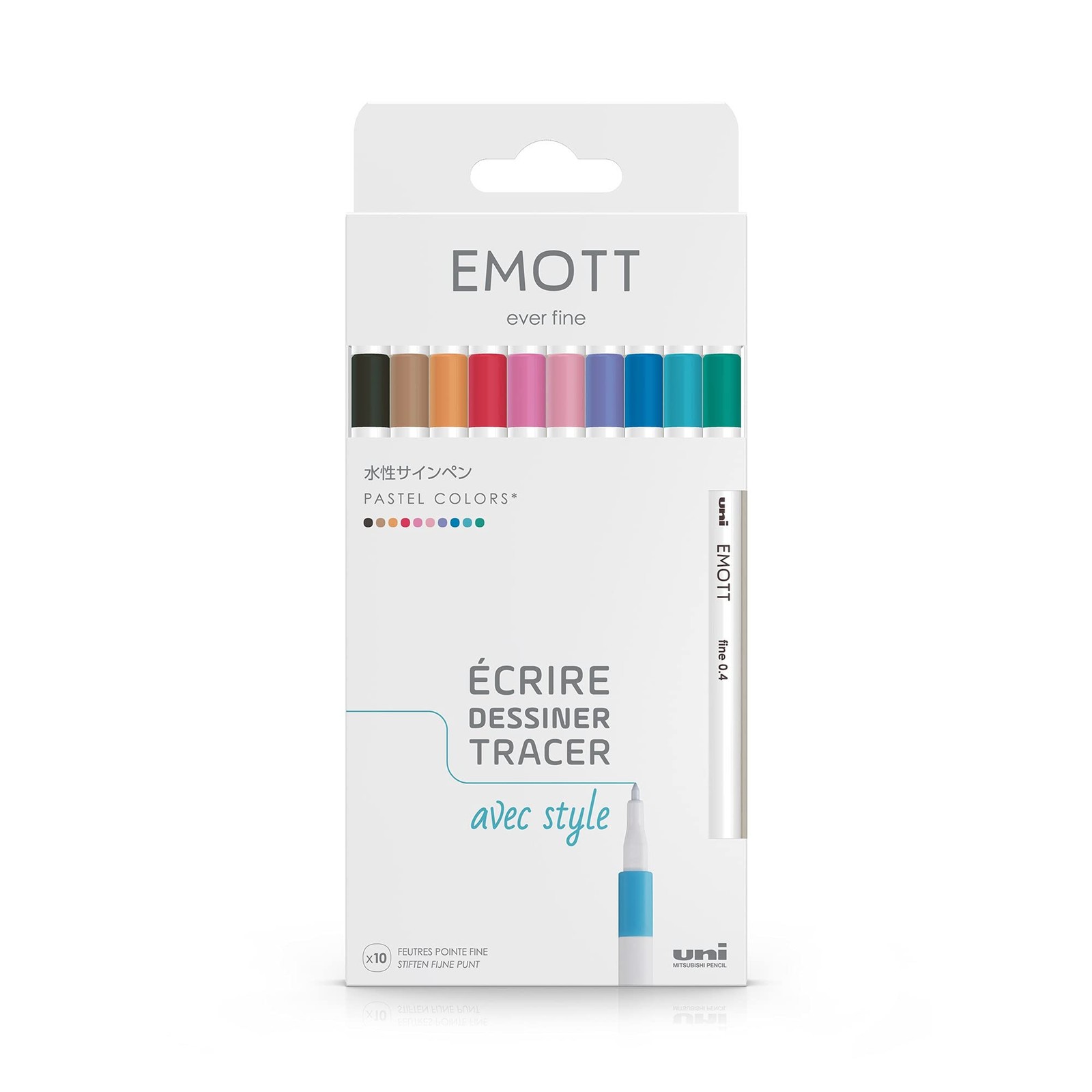 Feutres pastel Uni-Ball Emott pour bullet journal et dessins créatifs