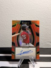 2024 Panini Select - Luis Matos #SS-LM Signature Series Auto /99