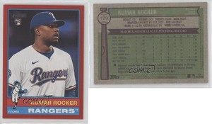 2025 Topps Heritage Red Border Kumar Rocker #179 Rookie RC