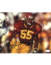 Willie McGinest signed 8x10 Photo USC Trojans Football JSA Authentication