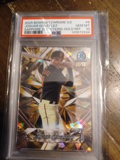 2025 Bowman Chrome Sapphire Edition Prospects Josuar Gonzalez Gold Refractor /50