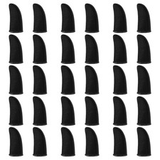 30 Pcs Carbon Gamer Finger Thumb Sleeves Anti Sweat Compression Support