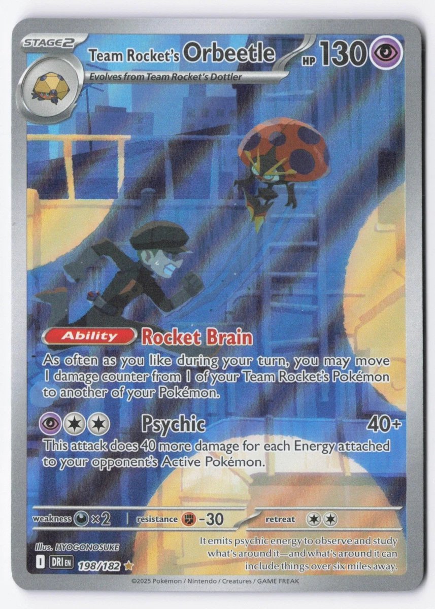 Team Rocket's Orbeetle 198/182 Sv10: Destined Rivals for sale | eBay