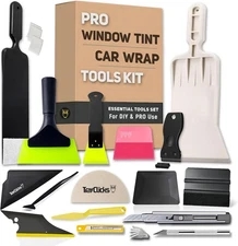 Car Window Tint Tool Kit, Squeegee, Scraper & Film Cutter for Vinyl Wrap