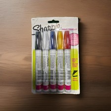 NEW Sharpie 5ct Oil Based Medium Paint Markers Works w wood  glass FREE ship 