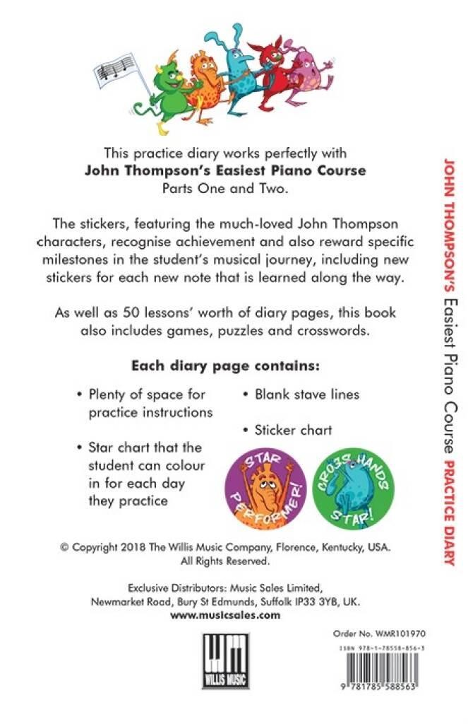 John Thompson's Easiest Course Practice Diary - - Image 3