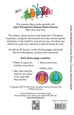 John Thompson's Easiest Course Practice Diary John Thompson Book [Softcover] Pia
