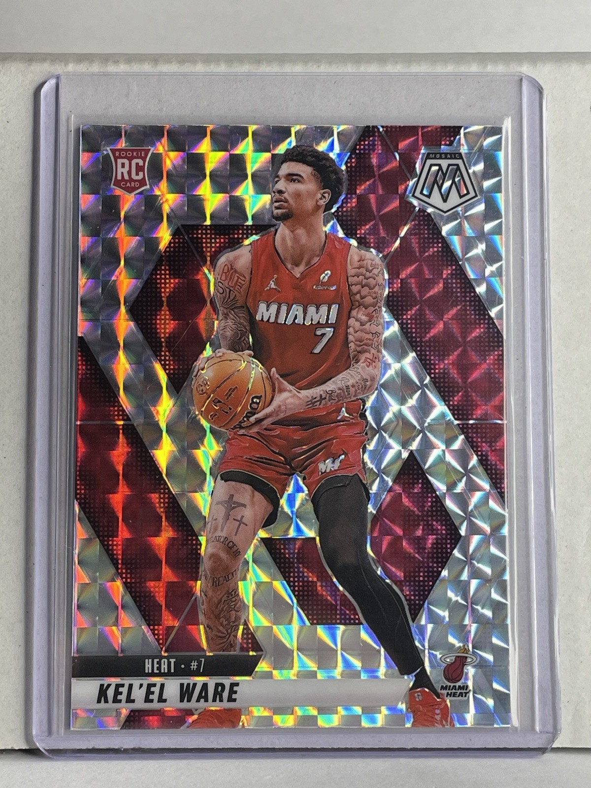 2024-25 Panini Mosaic Silver Prizm Rookie #232 Kel'el Ware RC Heat