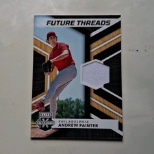 Panini 2022 Elite Extra Andrew Painter Rookie Future Threads Phillies MEM