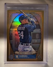 2021 Topps Gypsy Queen Miguel Cabrera #185 Chrome Gold Refractor /50 Future HOF