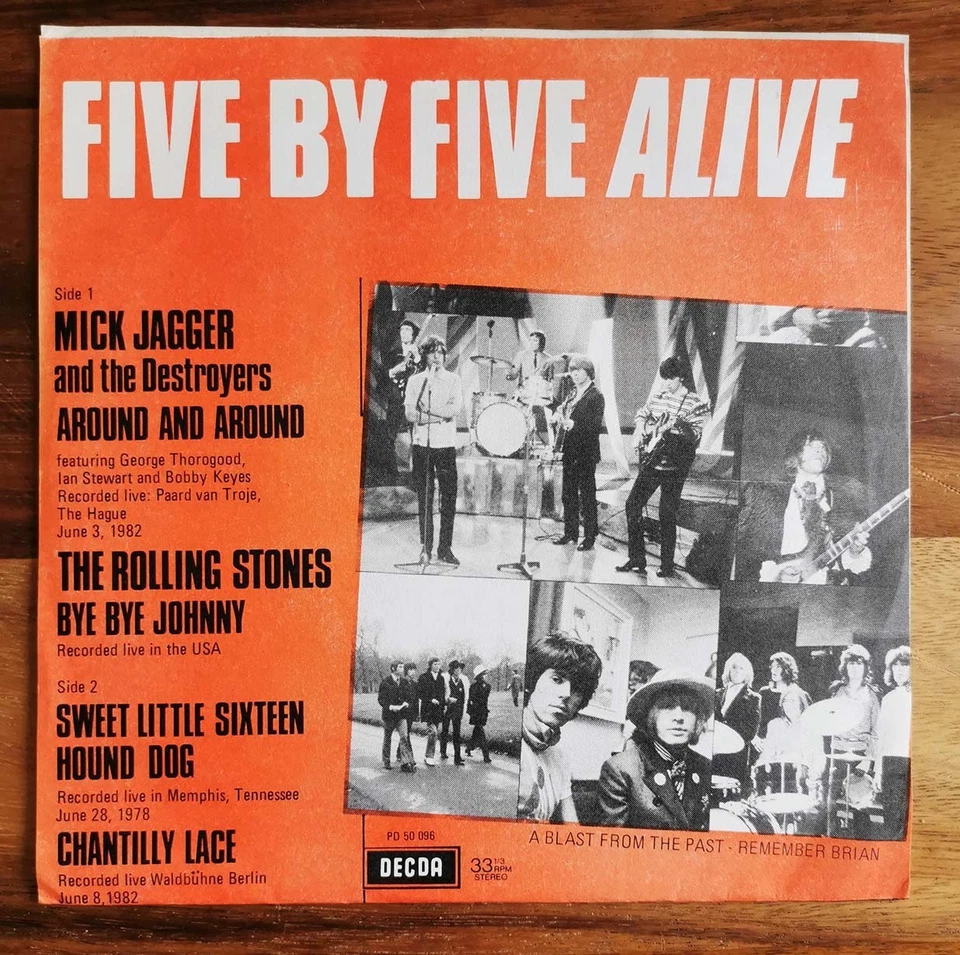 Rolling Stones - Mick Jagger - Five By Five Alive 7" EP - Image 2 of 4