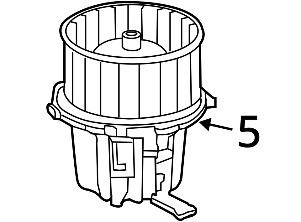 Motor soplador HVAC usado se adapta a: Audi A5 2010 grado A Foto 4 de 4