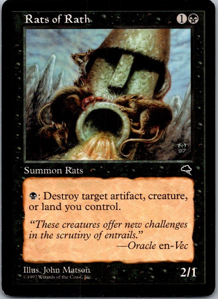 Rats of Rath C TMP #150 NM MTG Magic