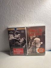 NEW ITS A WONDERFUL LIFE/MIRACLE ON 34TH STREET- 2 PACK VHS, 2000, 2-TAPE SET