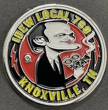 IBEW Local 760 Challenge Coin Knoxville Tennesee Quentin Tarantino