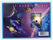 PHOTO CONTRACTUELLE TIMBRE FRANCE NEUF FEUILLET N° F4353 ** ASTROLOGIE ESPACE