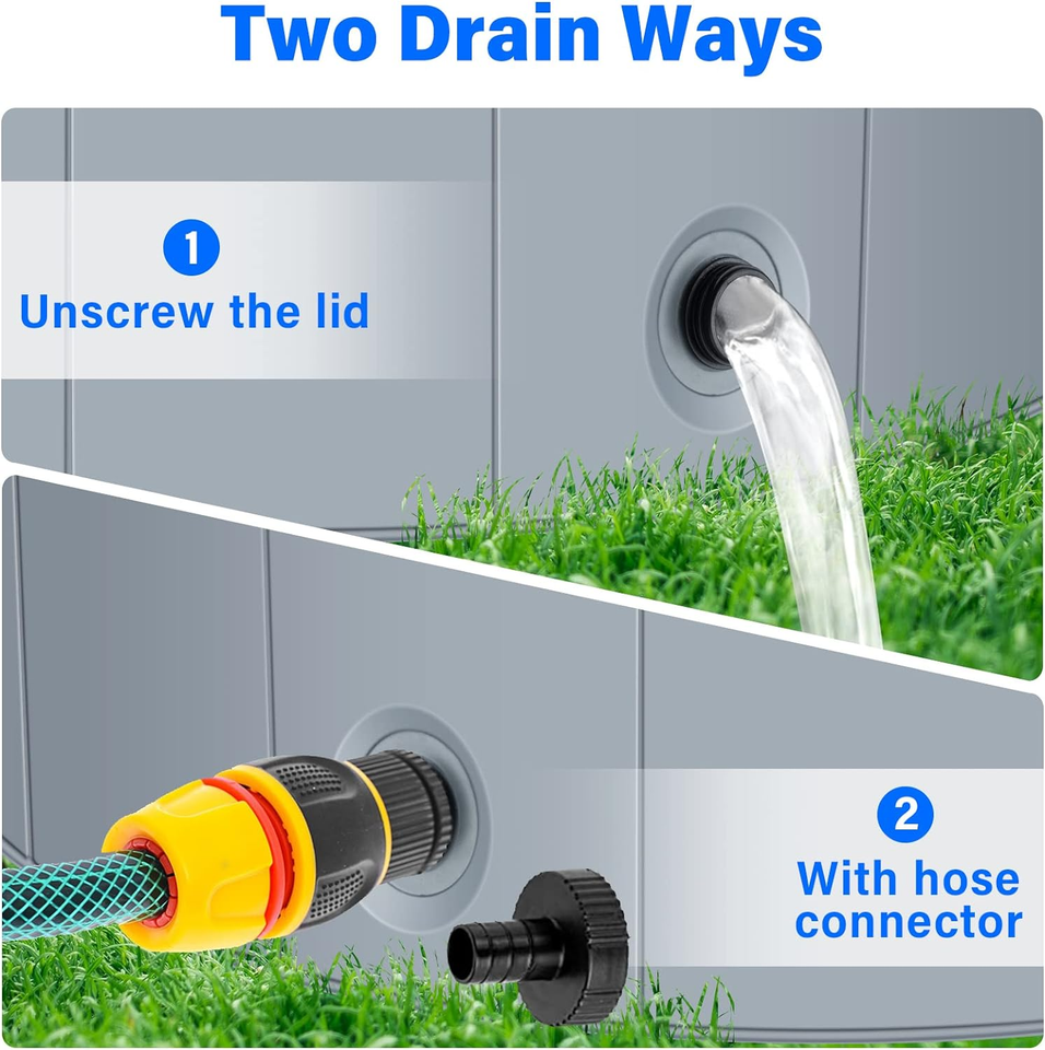 Dog Pool for Small Dogs, Plastic Pool for Kids, Dog Tub for Small Dogs