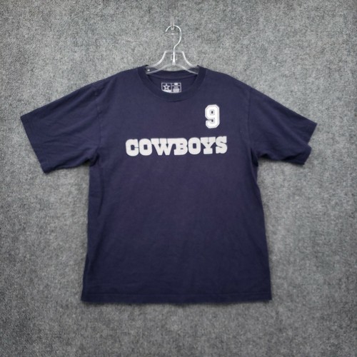 Dallas Cowboys T-Shirt Mens M Medium Blue Player 9 Romo Short Sleeves Football