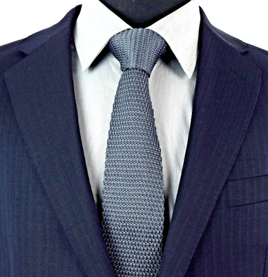 CRAVATTA 4 PIEGHE IN LANA ROSI COLLECTION GRIGIO CHIARO GESSATO