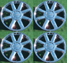 4 GMC Yukon Sierra DENALI Wheels Chrome 20 inch OEM Factory GM Spec 9595662 5304