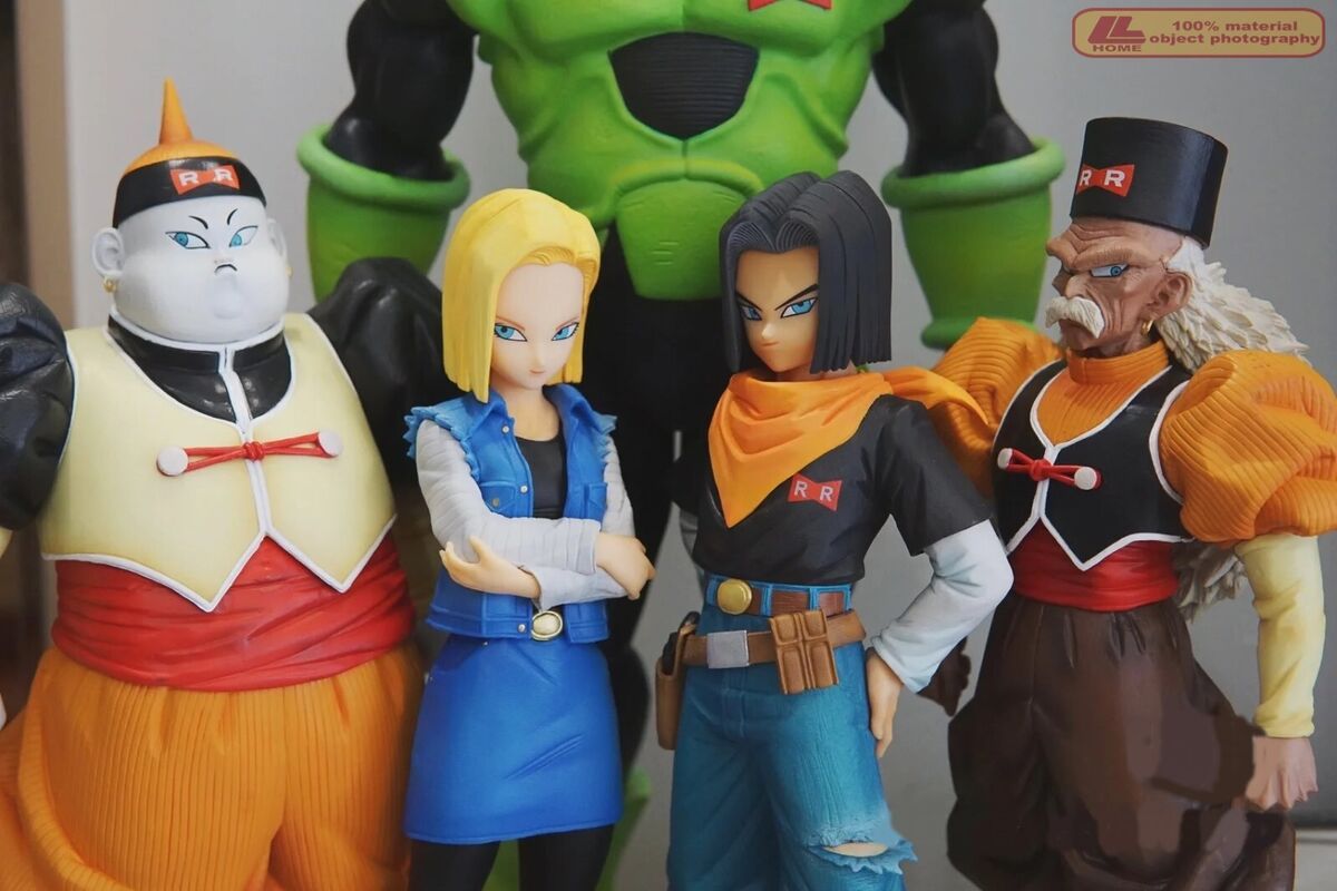 Anime Dragon Ball Figure ANDROID 16 17 18 19 20 Statue PVC Action Figures  Collection Model Toys for Children Gifts