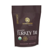 Sunwarrior Organic Turkey Tail Mushroom Powder Turkey Mushroom Immune Sup, 100g