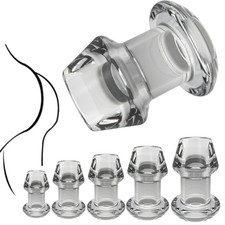 Bondage Hollow Plug Dilator Enemas Tunnel Speculum Transparent Constraint BDSM