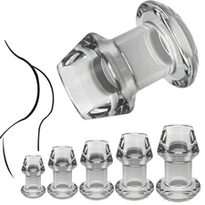 Bondage Hollow Plug Dilator Enemas Tunnel Speculum Transparent Constraint BDSM