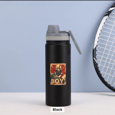 GOD of War Kratos Tumbler - Gamer Gift Water Bottle 18 oz in 2