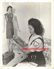 Vintage Shirley Temple DESIGNS  MAKES HER OWN CLOTHES 41 MGM Publicity Portrait