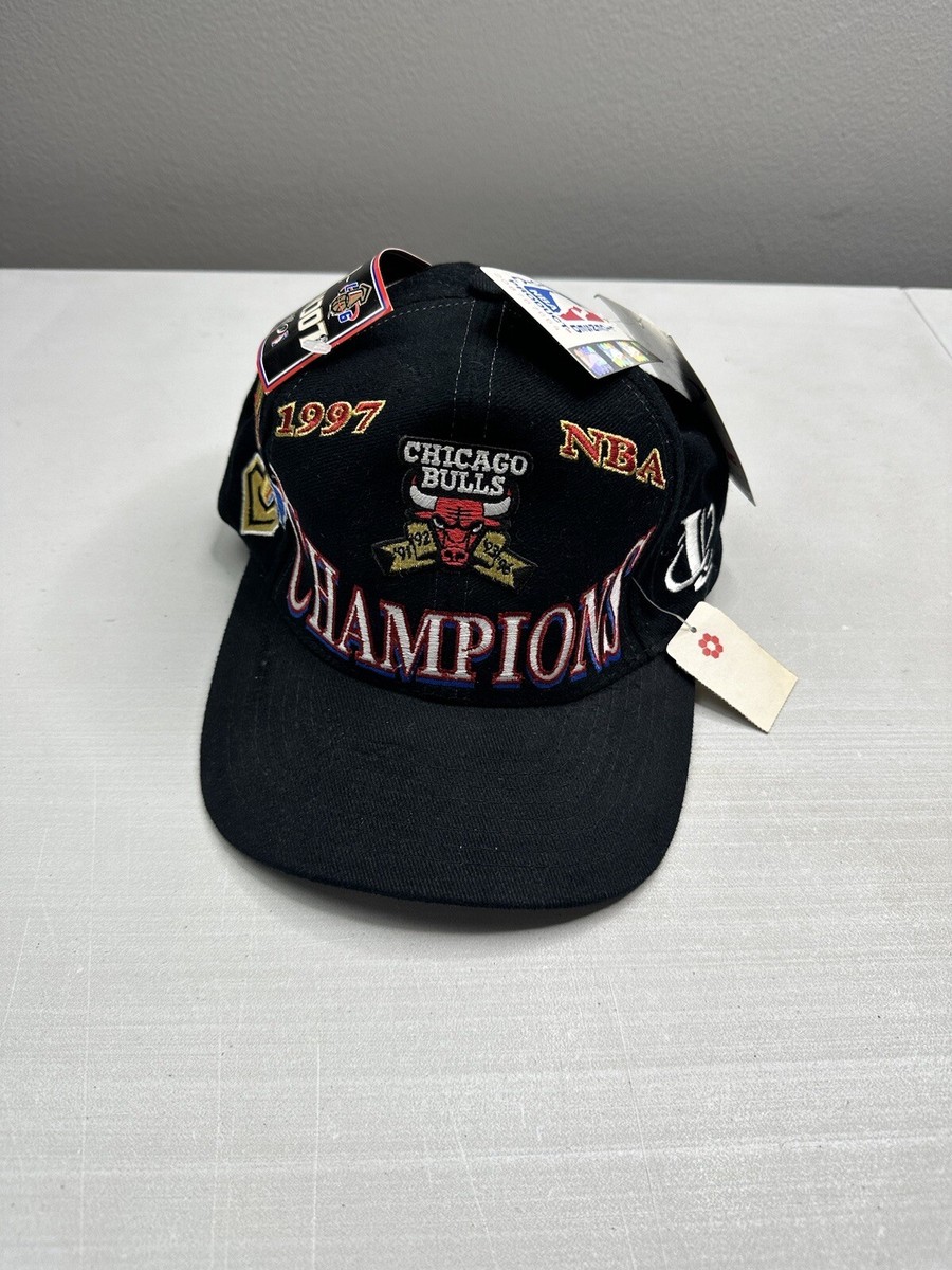 Vintage Chicago Bulls 1997 NBA Champions Logo 7 Snapback Hat 