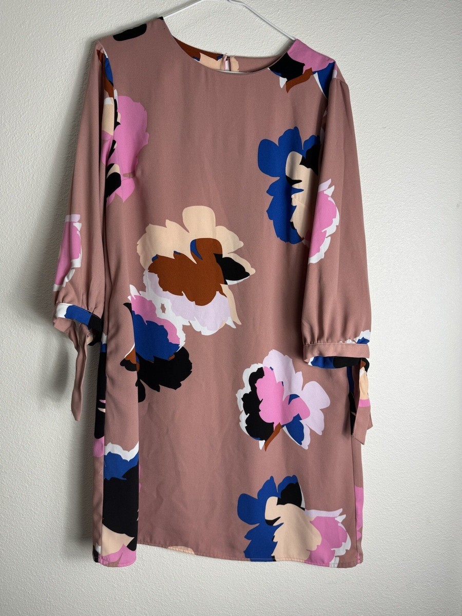 a new day blue floral dress Blue Floral Midi Cotton Casual Dress: Carmen Blue Floral / XSmall main image 1